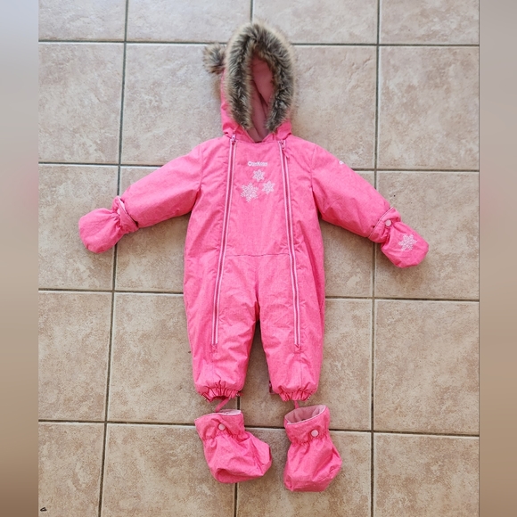 OshKosh B'gosh Other - OshKosh Bigosh Pink Snowsuit With Faux Fur